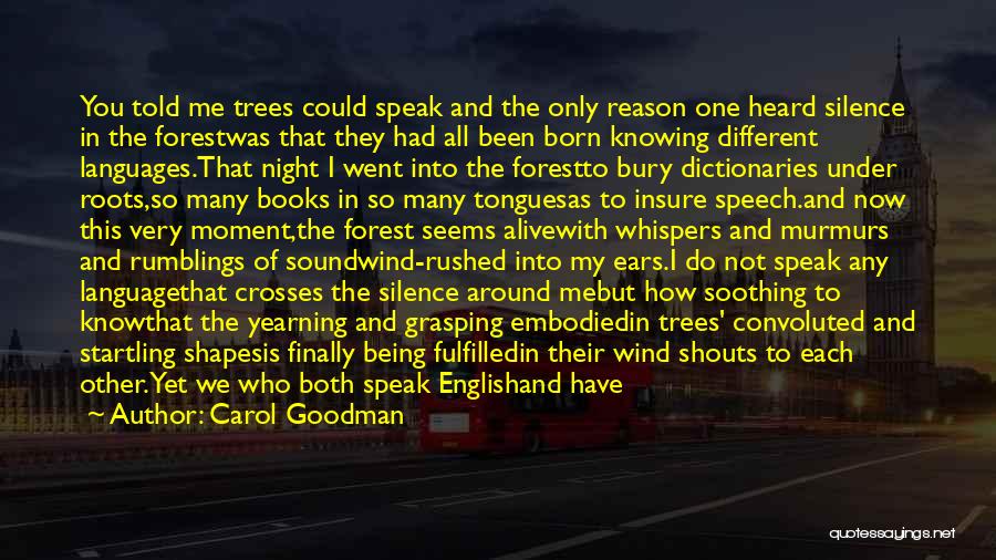 Language And Silence Quotes By Carol Goodman