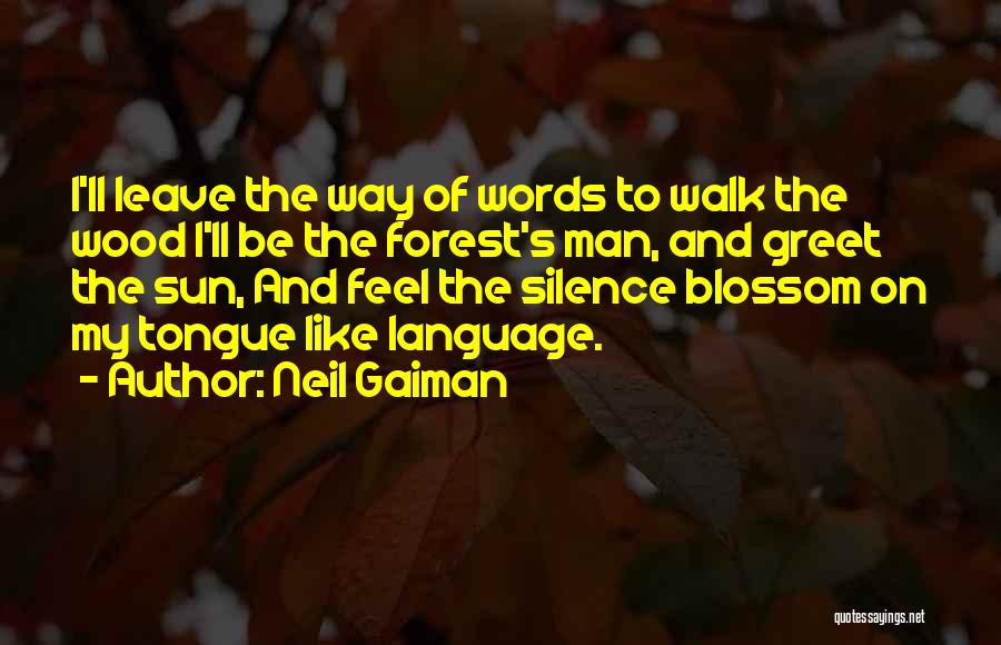 Language And Silence Quotes By Neil Gaiman