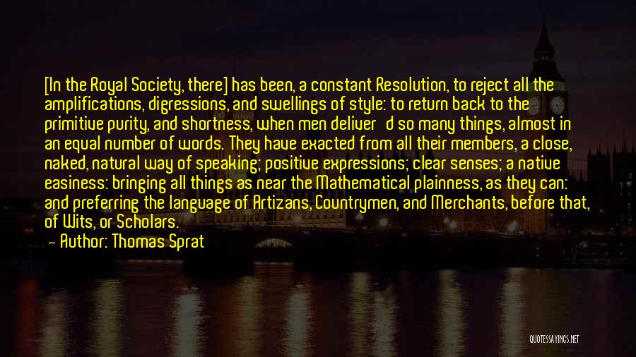 Language And Society Quotes By Thomas Sprat