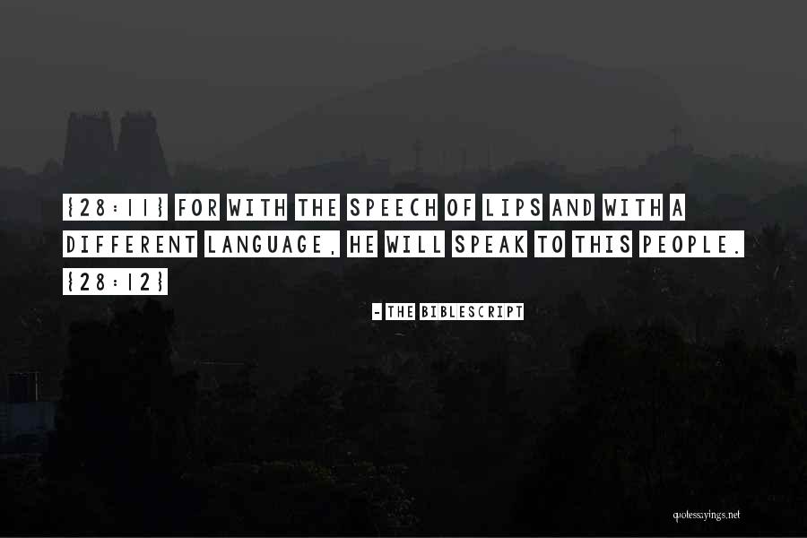 Language And Speech Quotes By The Biblescript Language And Speech Quotes By The Biblescript