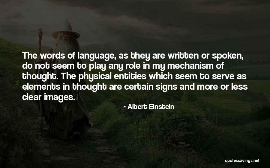 Language And Thought Quotes By Albert Einstein