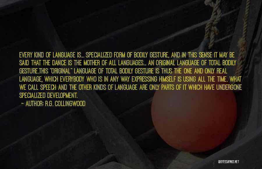 Language Development Quotes By R.G. Collingwood