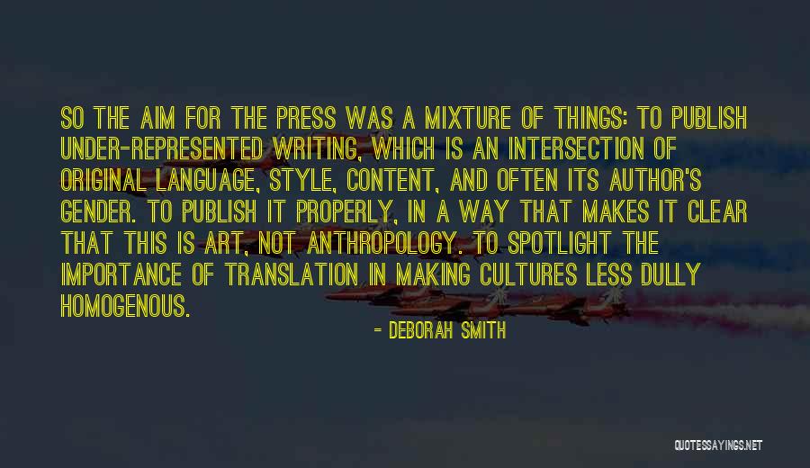 Language Importance Quotes By Deborah Smith Language Importance Quotes By Deborah Smith