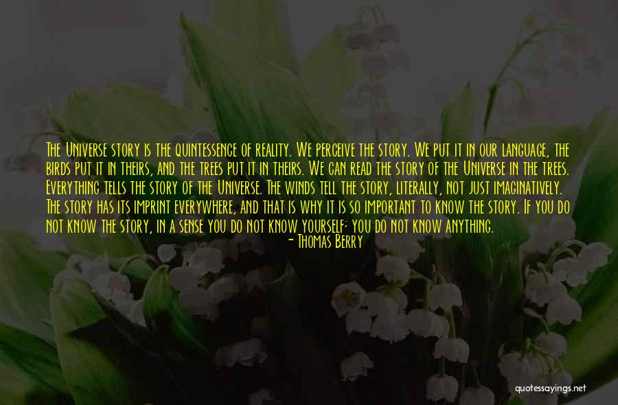 Language Is Not Important Quotes By Thomas Berry