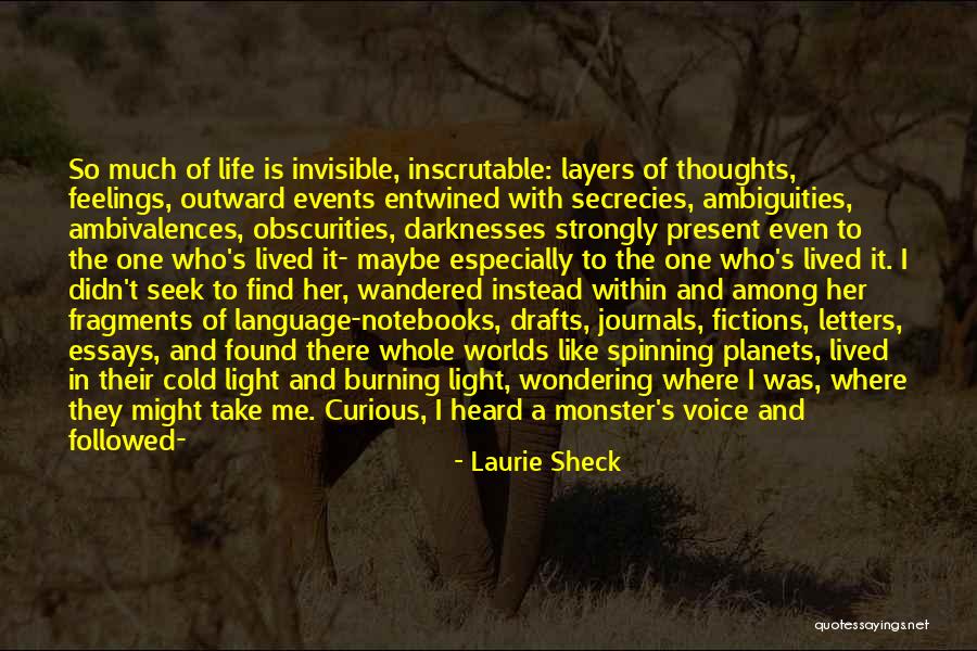 Language Of Feelings Quotes By Laurie Sheck Language Of Feelings Quotes By Laurie Sheck