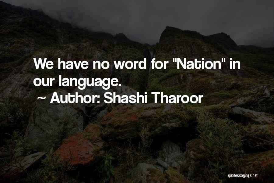 Language Quotes By Shashi Tharoor