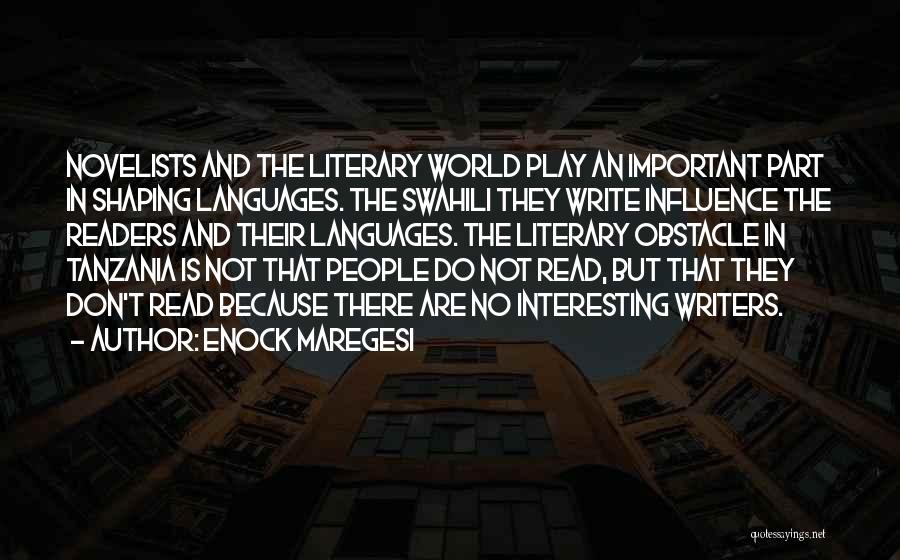Languages Important Quotes By Enock Maregesi