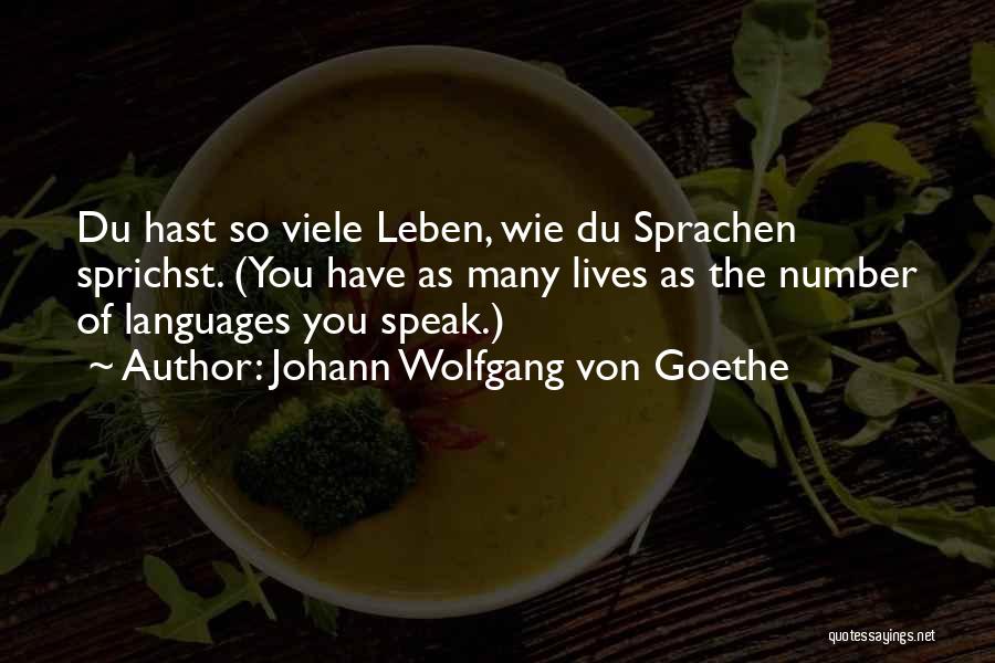 Languages Quotes By Johann Wolfgang Von Goethe