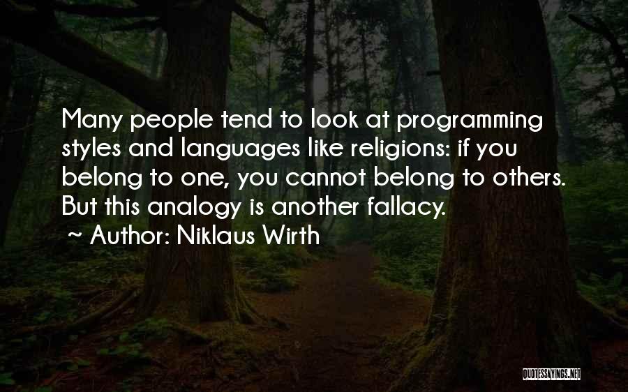 Languages Quotes By Niklaus Wirth