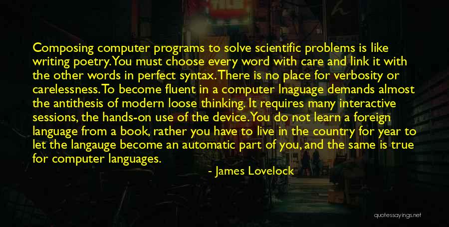 Languages To Learn Quotes By James Lovelock