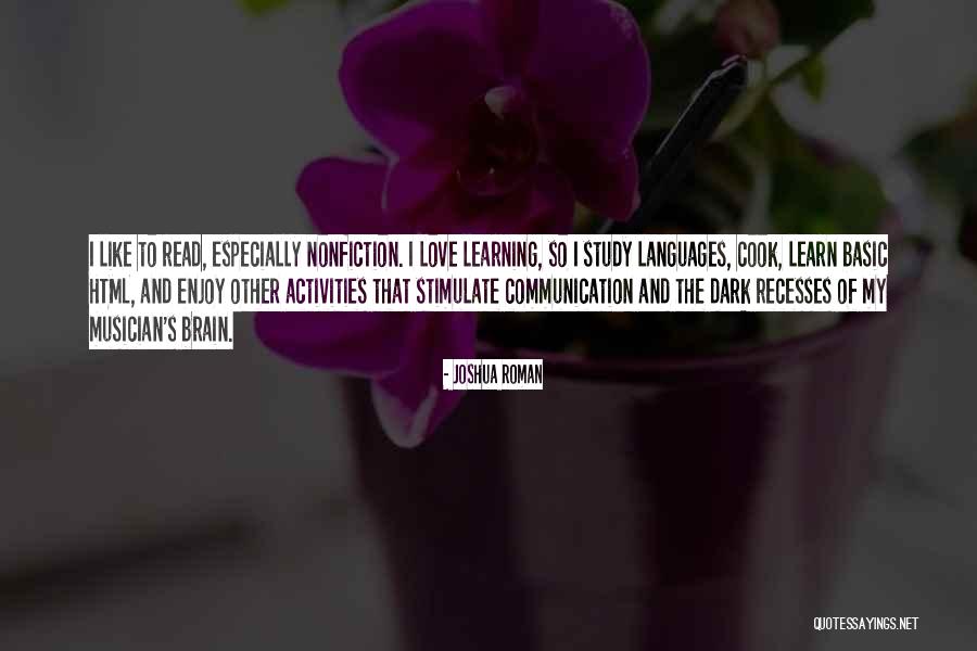 Languages To Learn Quotes By Joshua Roman