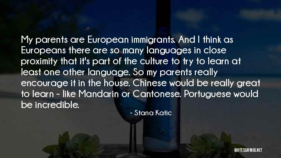 Languages To Learn Quotes By Stana Katic