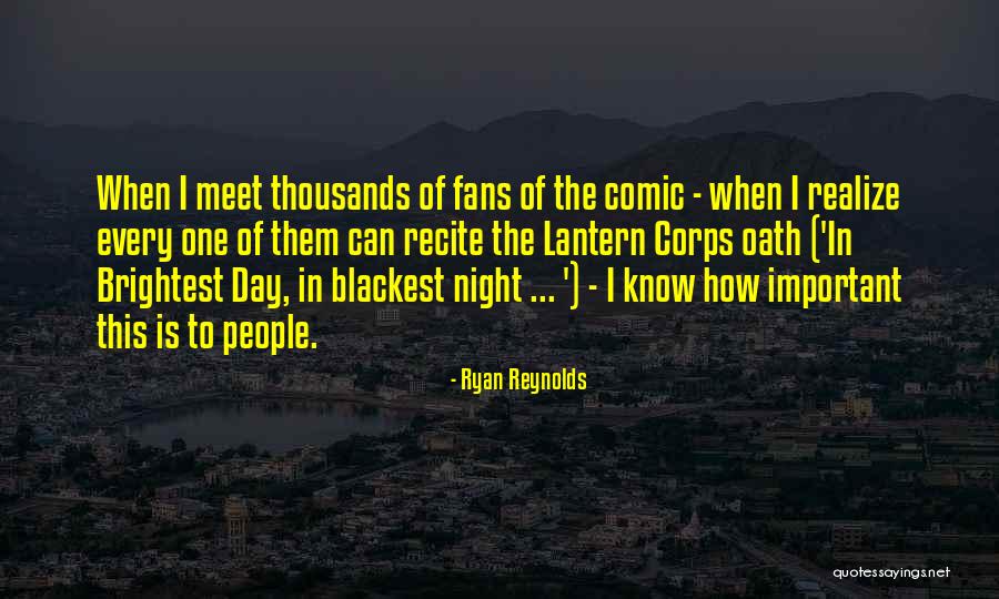 Lantern Corps Quotes By Ryan Reynolds