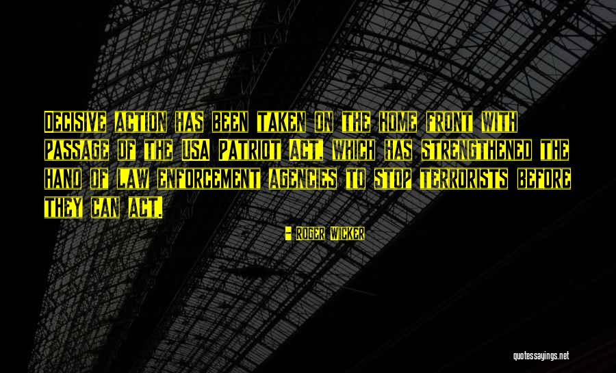 Lanzan Huevos Quotes By Roger Wicker