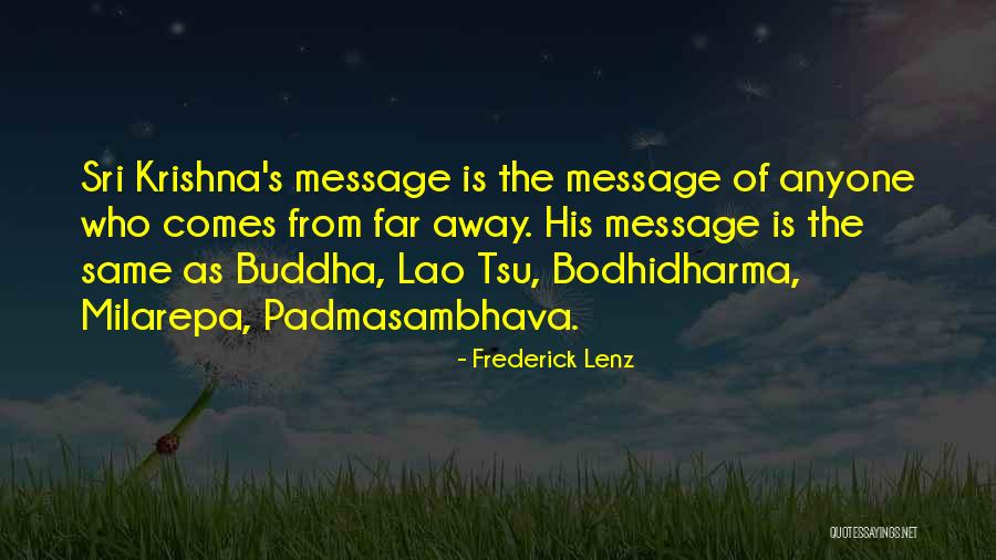 Laos Buddha Quotes By Frederick Lenz