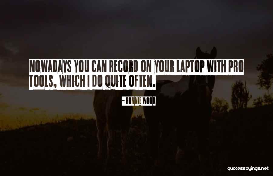 Laptop Quotes By Ronnie Wood
