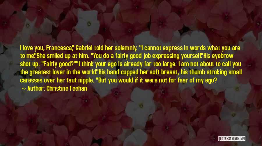 Large Breast Quotes By Christine Feehan