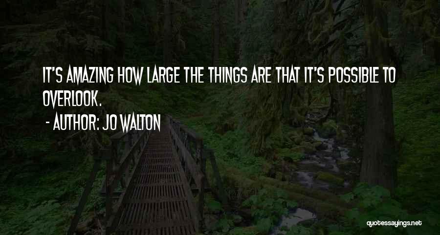 Large Things Quotes By Jo Walton