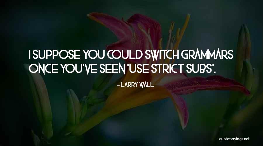 Larry Wall Quotes 1267996