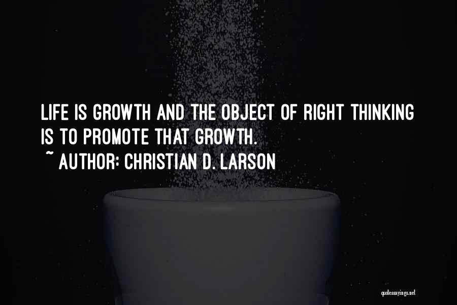 Larson Quotes By Christian D. Larson