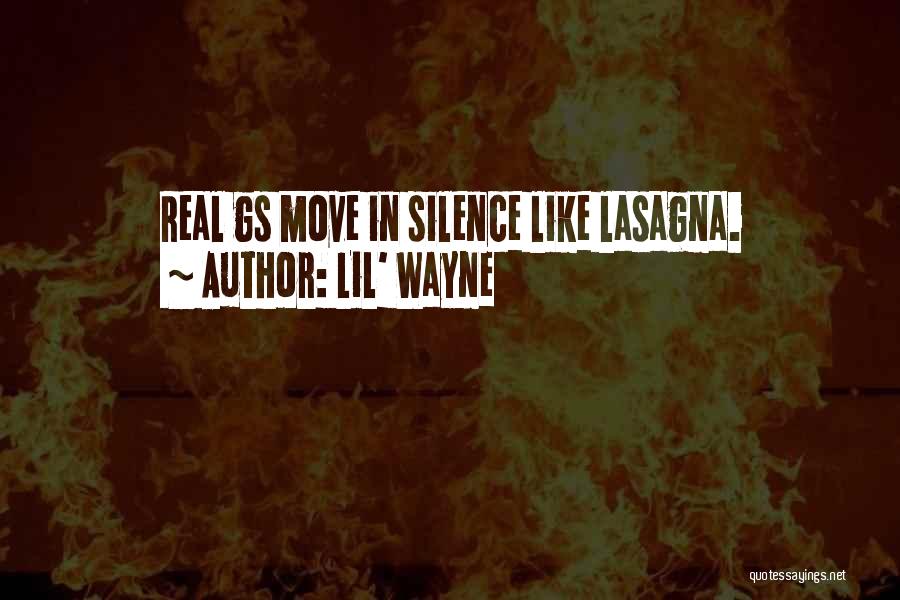 Lasagna Quotes By Lil' Wayne
