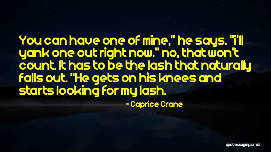 Lash Quotes By Caprice Crane