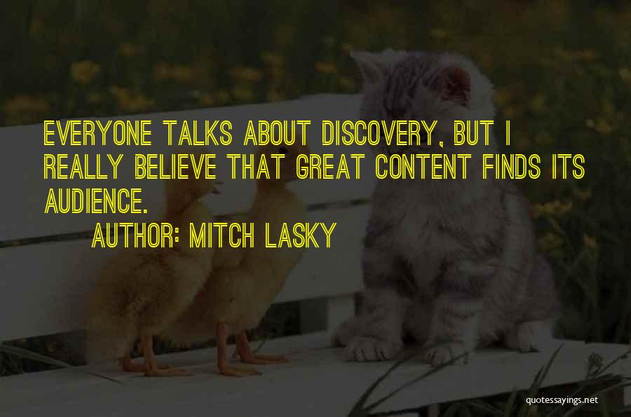 Lasky Quotes By Mitch Lasky