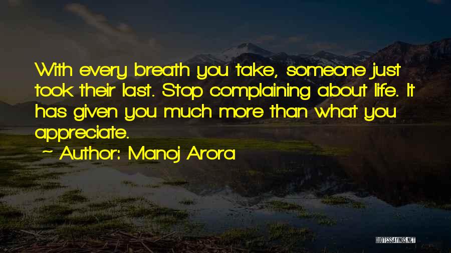 Last Breath Dying Quotes By Manoj Arora