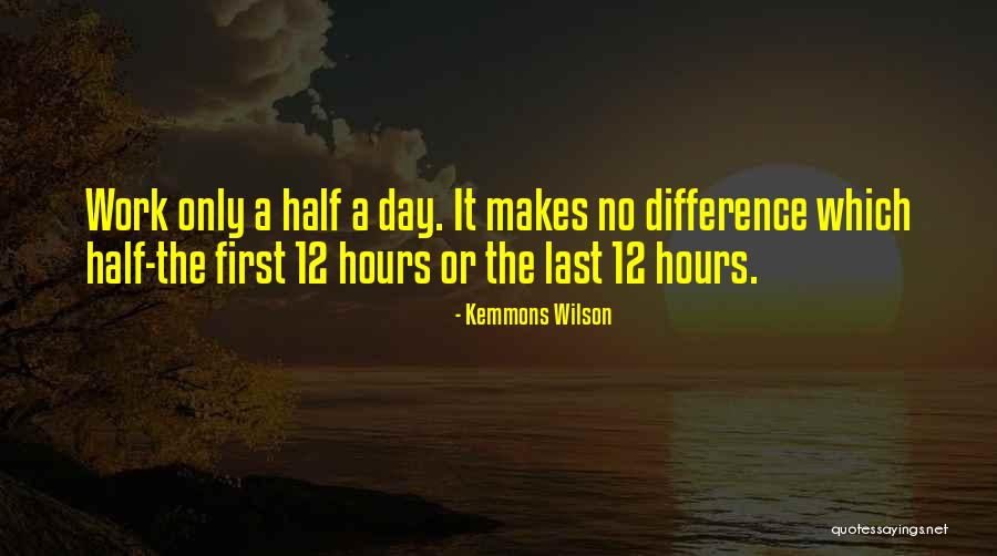 Last Day Work Quotes By Kemmons Wilson Last Day Work Quotes By Kemmons Wilson