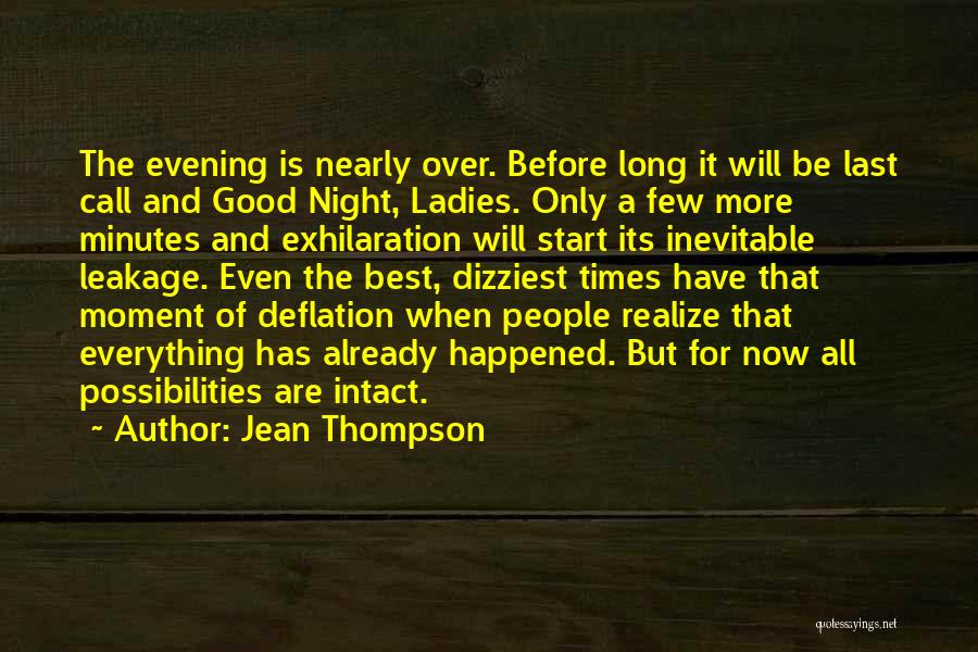 Last Night Quotes By Jean Thompson