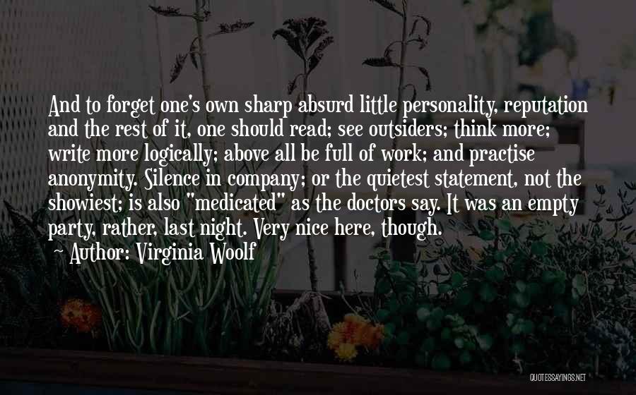 Last Night's Party Quotes By Virginia Woolf