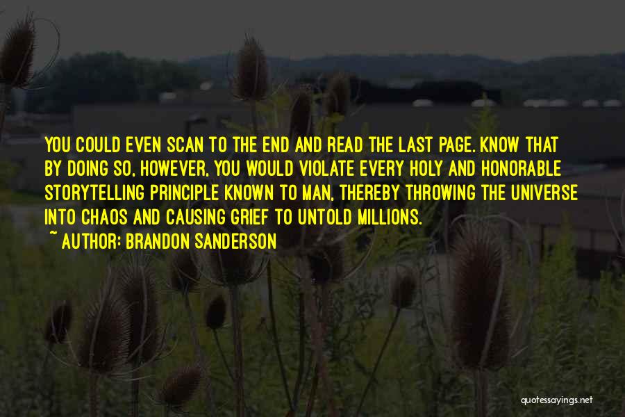 Last Page Quotes By Brandon Sanderson