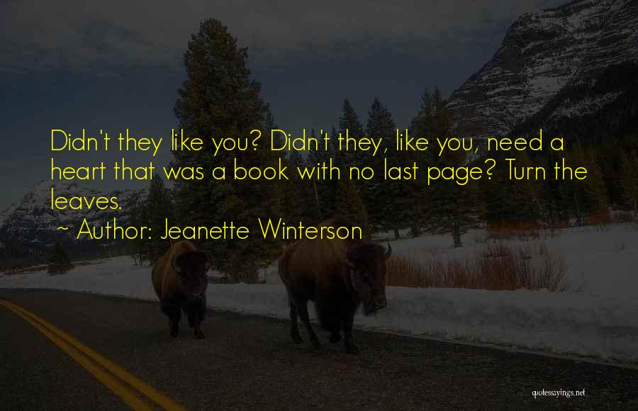 Last Page Quotes By Jeanette Winterson