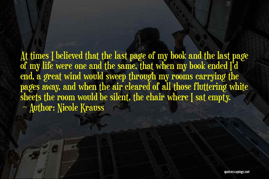 Last Page Quotes By Nicole Krauss