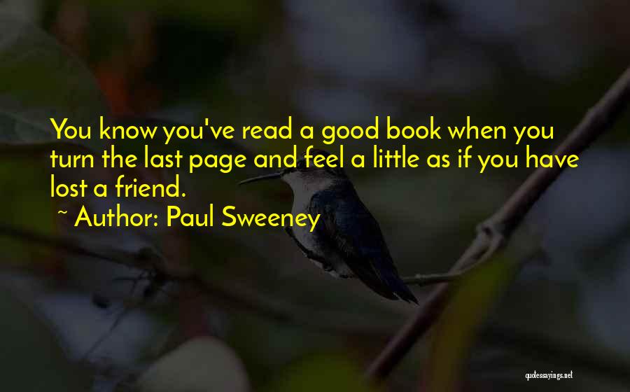 Last Page Quotes By Paul Sweeney