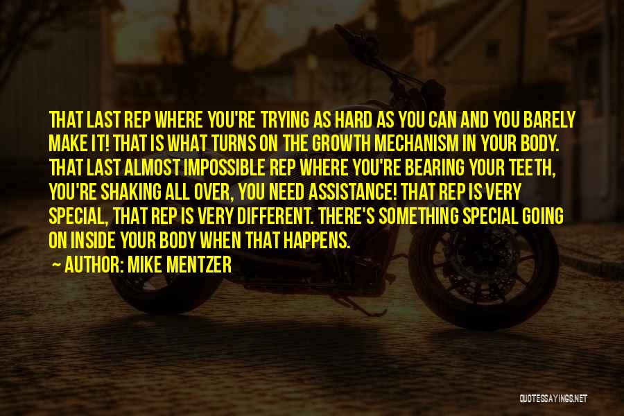 Last Rep Quotes By Mike Mentzer