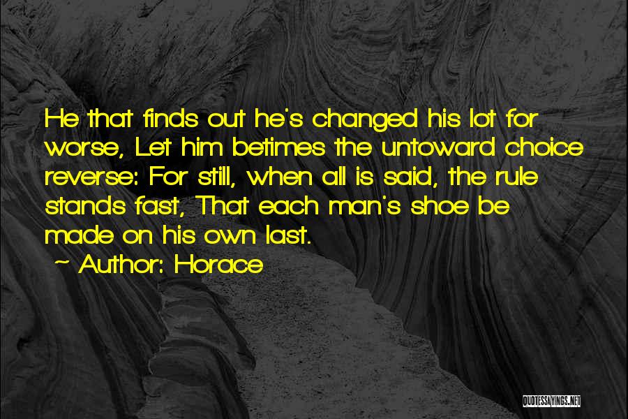Last Stands Quotes By Horace