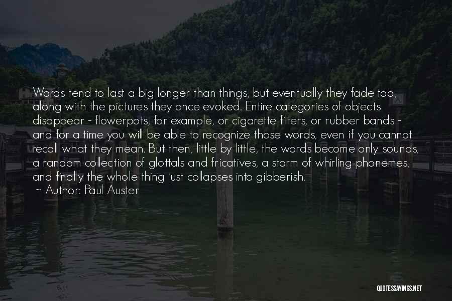Last Words Quotes By Paul Auster