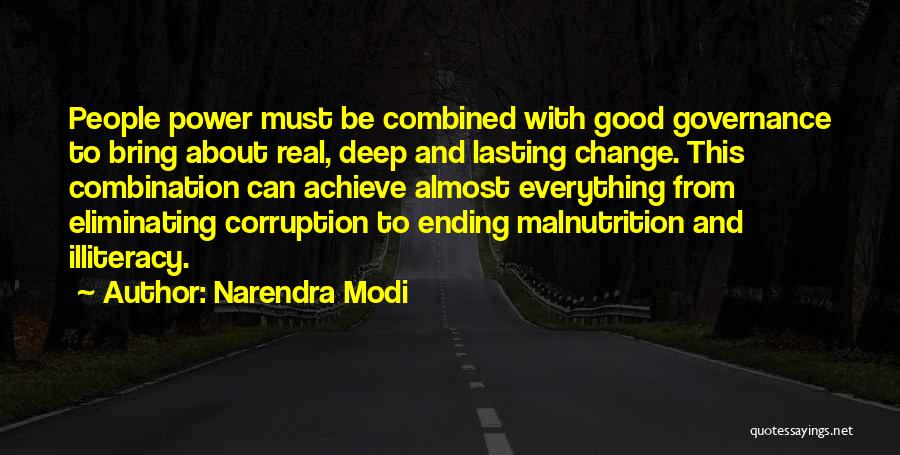 Lasting Change Quotes By Narendra Modi