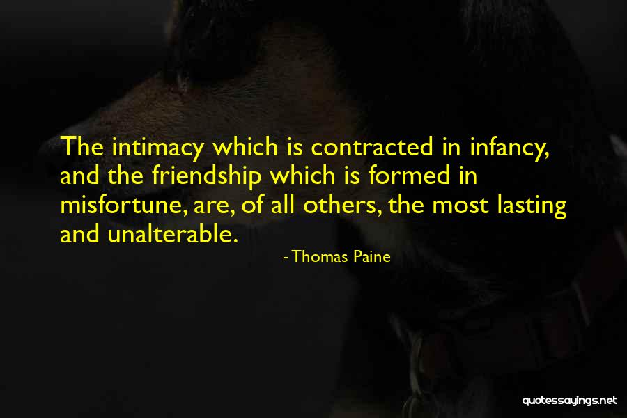 Lasting Friendship Quotes By Thomas Paine