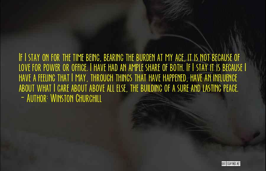 Lasting Influence Quotes By Winston Churchill