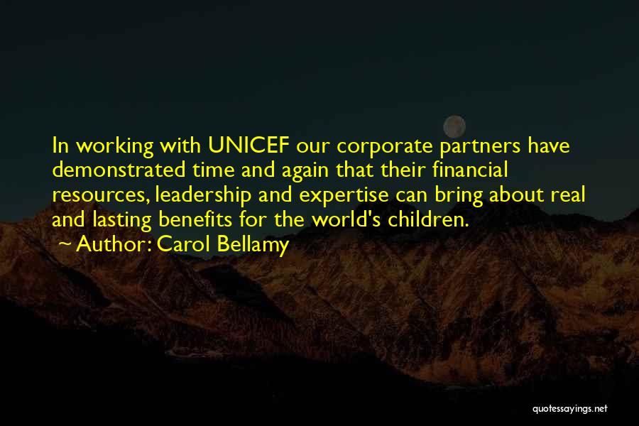 Lasting Leadership Quotes By Carol Bellamy