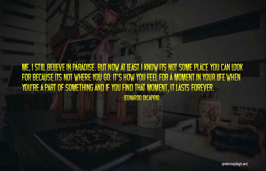 Lasts Forever Quotes By Leonardo DiCaprio