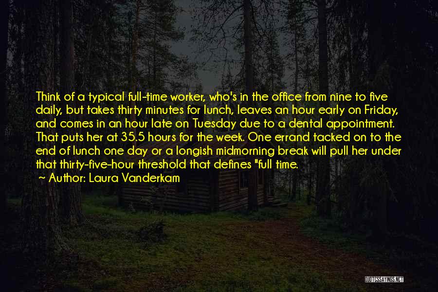 Late From Work Quotes By Laura Vanderkam
