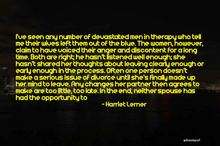 Late Marriage Quotes By Harriet Lerner