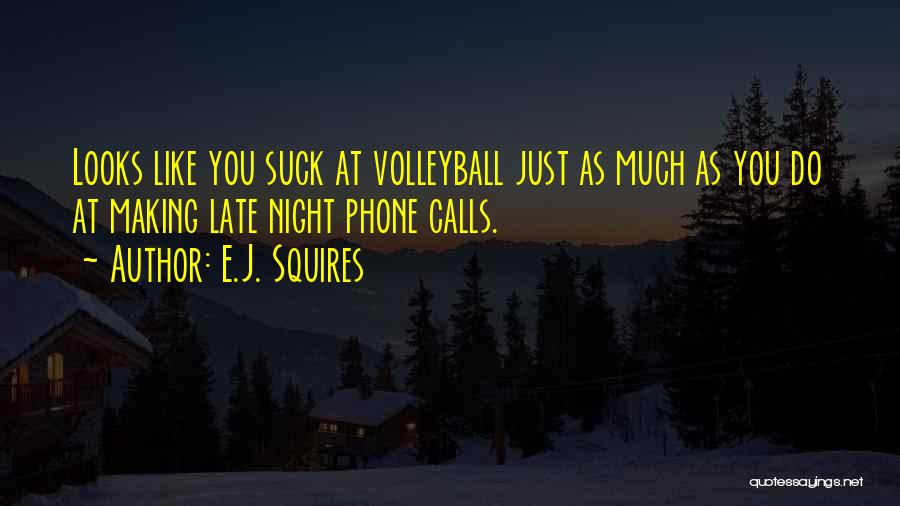 Late Night Phone Calls Quotes By E.J. Squires