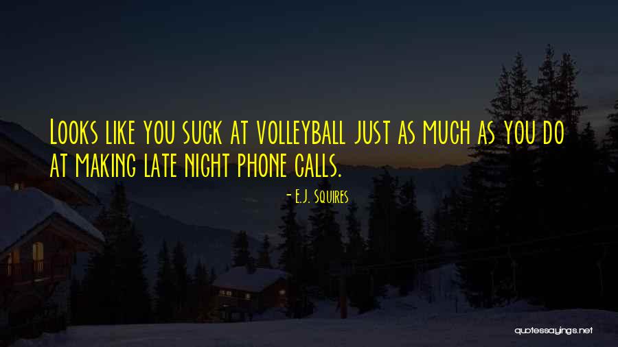 Late Night Phone Calls Quotes By E.J. Squires