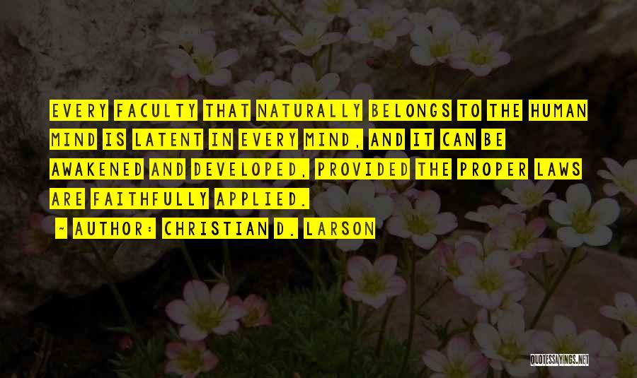 Latent Quotes By Christian D. Larson