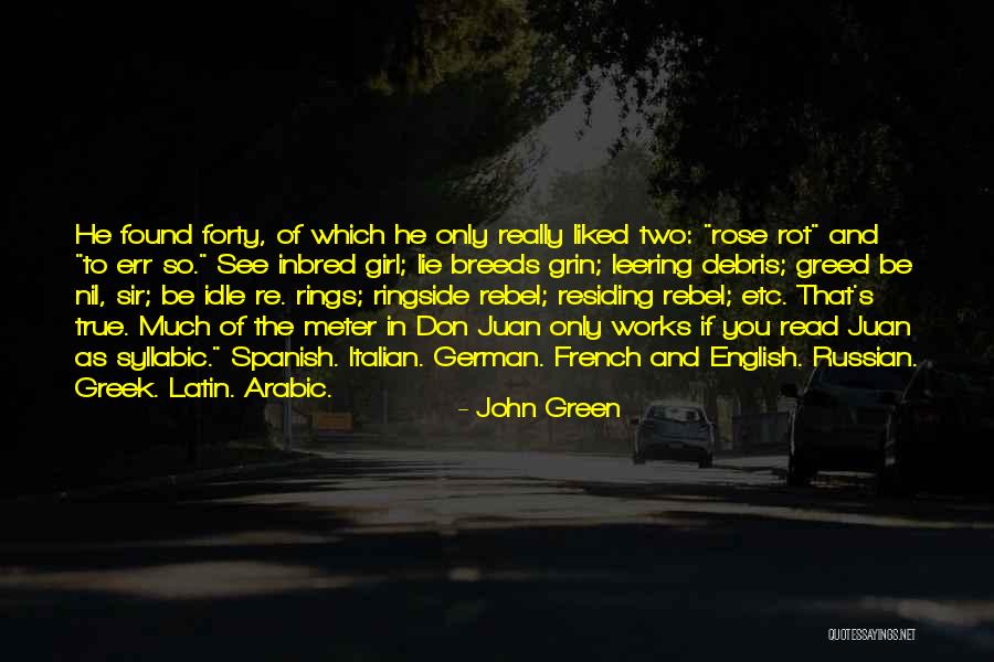 Latin And Greek Quotes By John Green Latin And Greek Quotes By John Green