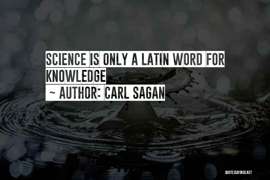 Latin Word For Quotes By Carl Sagan